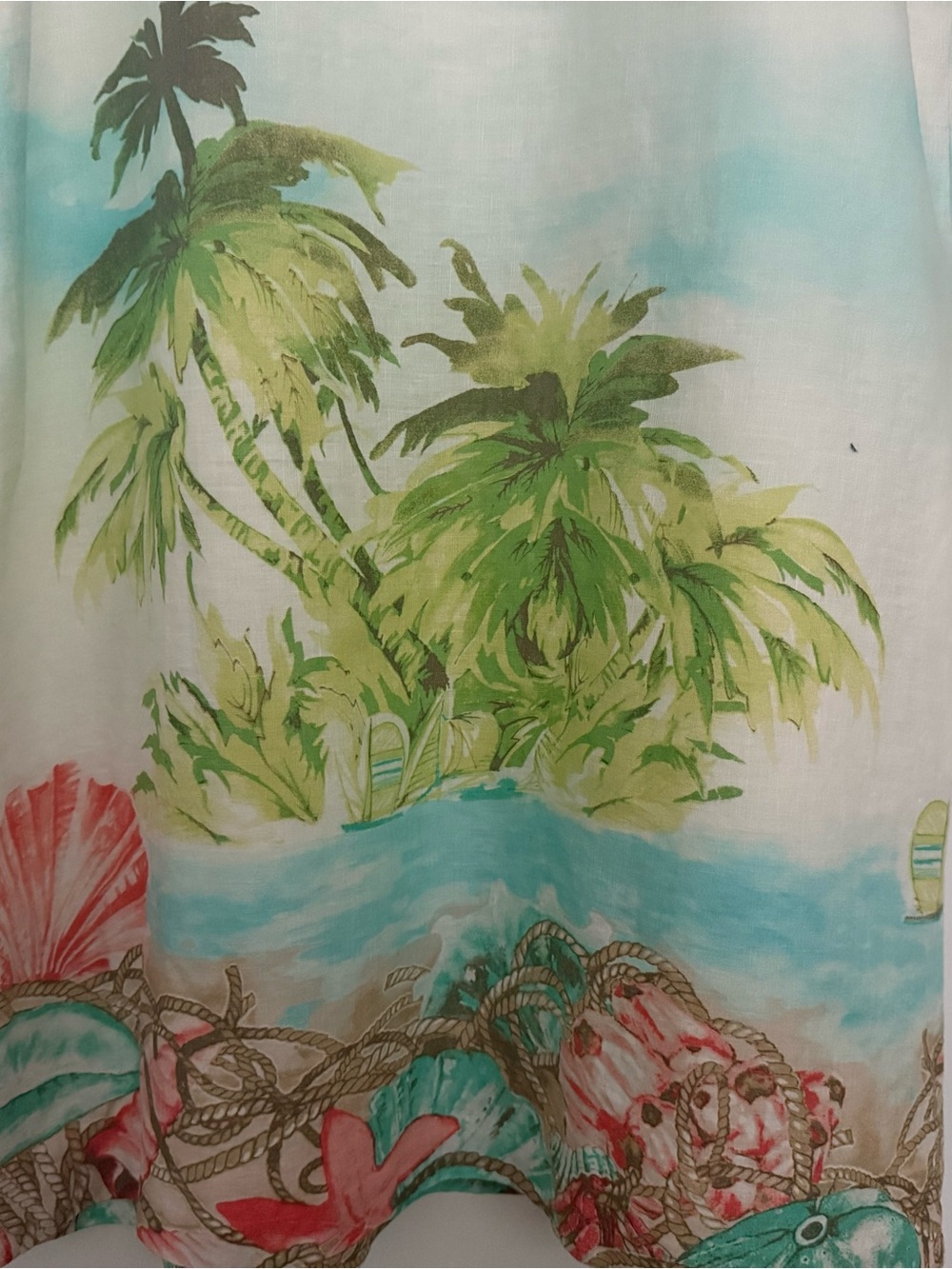 J.Jill Linen Tropical Island Print Shift Dress XL NWT - Picture 14 of 16